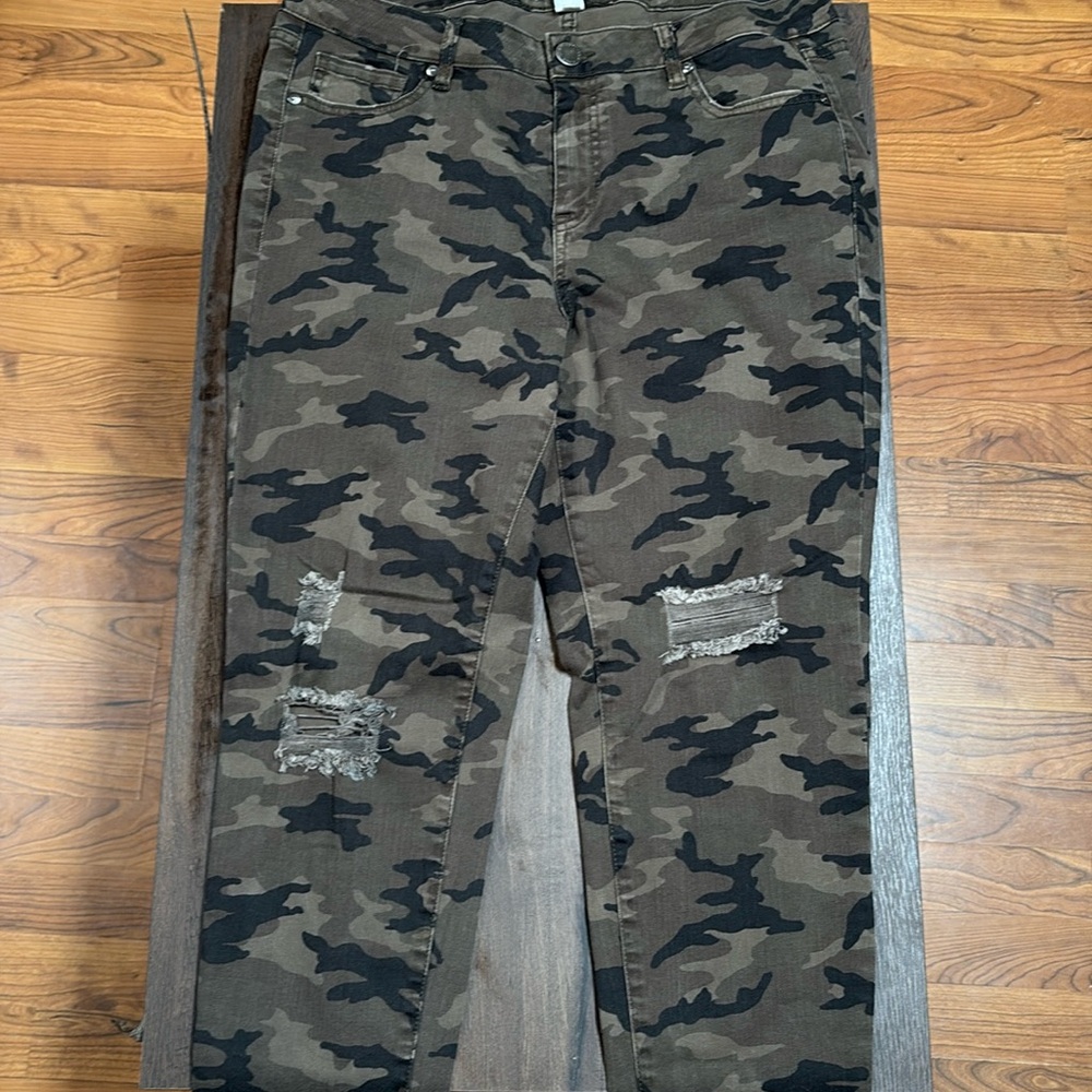 Lane Bryant skinny camo jeans